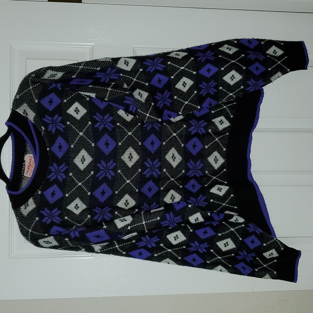 VTG Jamenits Fair Isle Snowflake Sweater Women's Size Medium